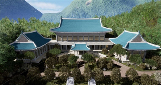 실감형 3차원 지도를 통해 구현한 청와대. <사진=서울시>